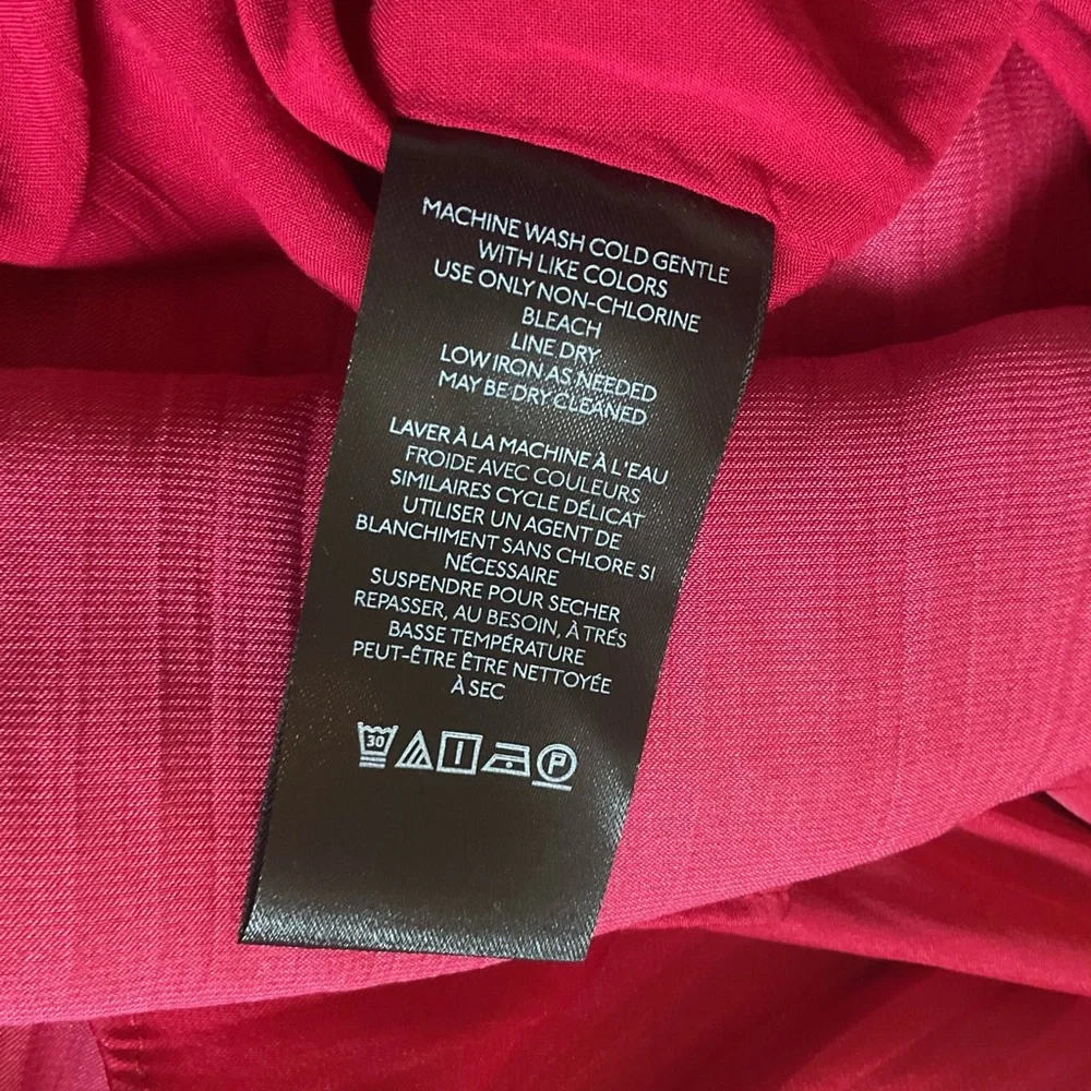 Anthropologie Red Maxi Dress with Ruffled Hem - Picture 14 of 15